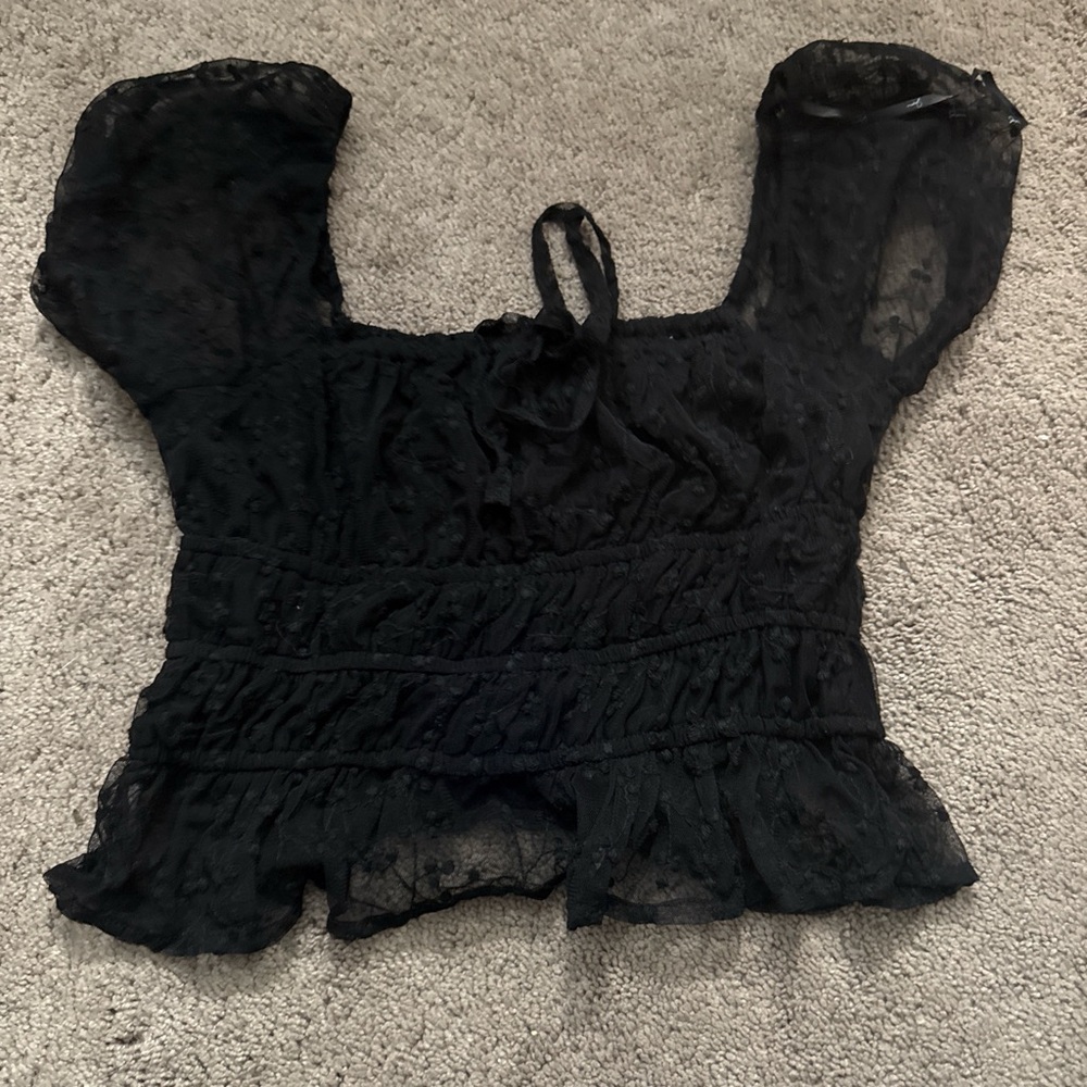 Japna Black Lace Blouse